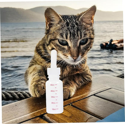 Angoily Nursh Bottle Replacement 3pcs Kitten Bottles for Nursing Portable Milk Bottles Scale Feeder Bottles for Baby Pets Rabbit Accessory