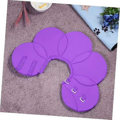 BESPORTBLE Dog Recovery Collar Cones Flower Elizabethan Collar Protective Pet Necklace Lightweight Size l