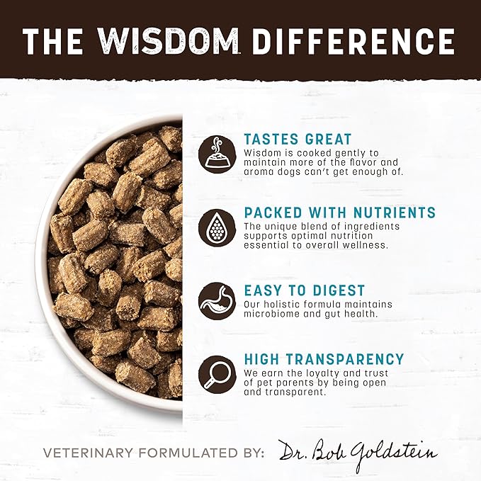 Earth Animal Wisdom Air Dried Dog Food - from the Sea Recipe Premium Natural Dry Dog Food for All Breeds & Ages - 8 Lbs Bag