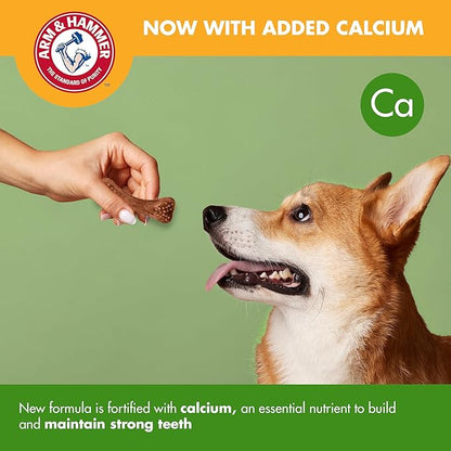 Arm & Hammer for Pets Nubbies Dental Treats - Baking Soda & Calcium Dog Dental Chews, Nubbed Texture Helps Scrub Plaque & Tartar While Chewing, Chicken Flavor, 20 Count, 7 Ounce
