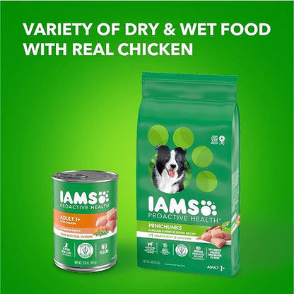 Iams Proactive Health Wet Dog Food, Chicken Chunks in Gravy, 13 oz., Pack of 24