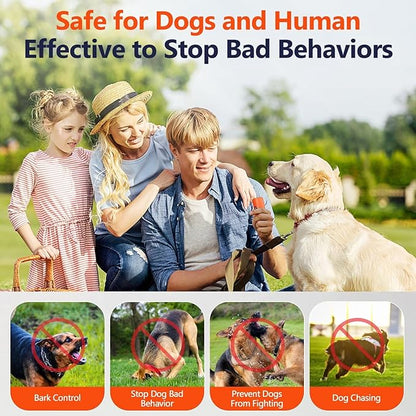 Ultrasonic Dog Bark Deterrent Device, Anti-Barking Control Device with LCD Screen & 3 Modes, Dog Training Tools to Stop Bad Behaviors, Safe Trainer Up to 35ft for Indoor Outdoor Use-03