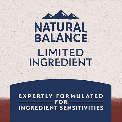 Natural Balance Limited Ingredient Adult Dry Dog Food with Healthy Grains, Beef & Brown Rice Recipe, 24 Pound (Pack of 1)