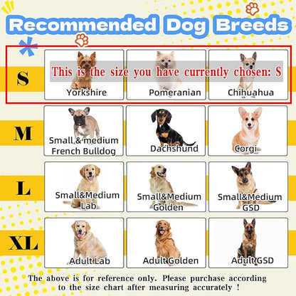 Upgraded Dog Cone Collar for Dogs After Surgery, Adjustable Dog Cone Collar for Large Medium Dogs,Breathable Elizabethan Pet Recovery Collar(Size:S)