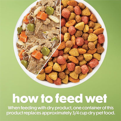 Purina Beneful Freshly Prepared Blends Wet Dog Food With Chicken, Carrots, Peas and Wild Rice - (Pack of 8) 10 oz. Tubs