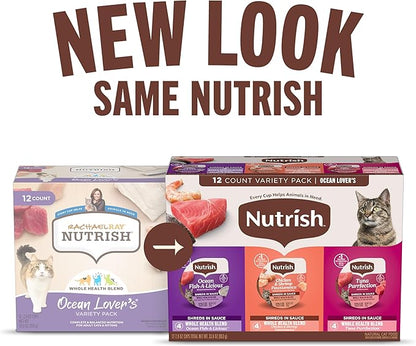 Nutrish Whole Health Blend Chunks in Gravy Variety Pack Wet Dog Food,13 oz. Can,(Rachael Ray),(Pack of 24)