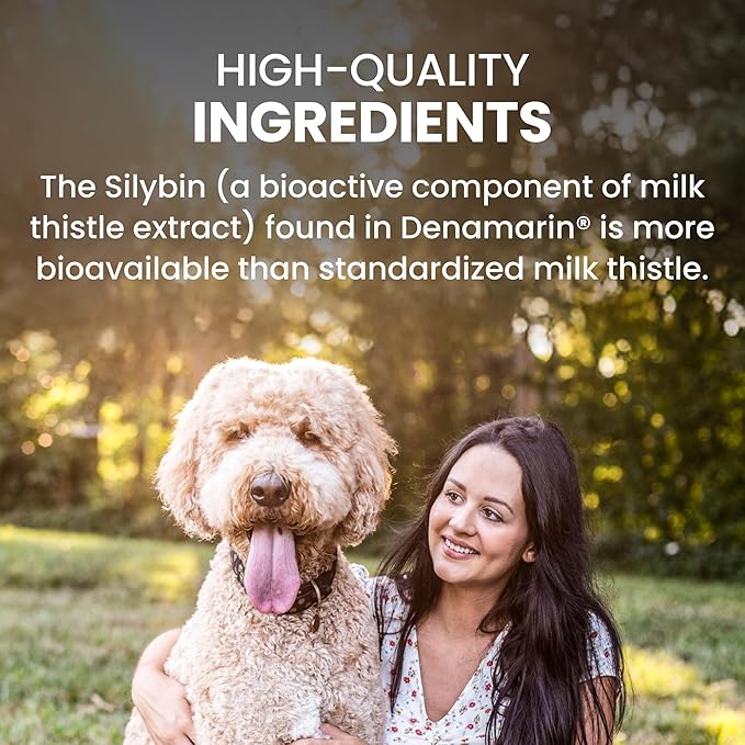 Nutramax Denamarin Liver Health Supplement for Large Dogs - with S-Adenosylmethionine (Same) and Silybin,30Count,(Pack of 2)