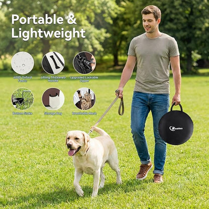 Dog Playpen,Cat Pet Puppy Pen,Portable Playpens for Dogs Indoor Outdoor Travel Camping Use,Foldable Dog Kennel Tent Crate for Rabbit Small Animals with Carrying Case (Brown, Large)