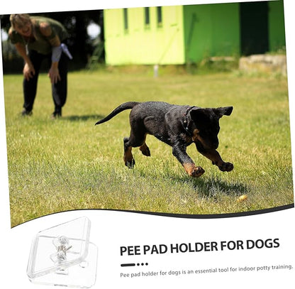 BESPORTBLE 6pcs Dog Pee Pad Holder Transparent Adhesive Wall Tray for Indoor Potty System Strong Adhesion Dog Training Pad Clip Reduces Accidents Supports Housebreaking