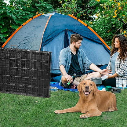Dog Crate, 48 Inch Extra Large Double Door Portable Dog Cage, Metal Wire Pet Kennel with Secure Lock, Leak-Proof Pan Tray, Foldable Design for Dogs Pets Indoor Training and Outdoor Trave