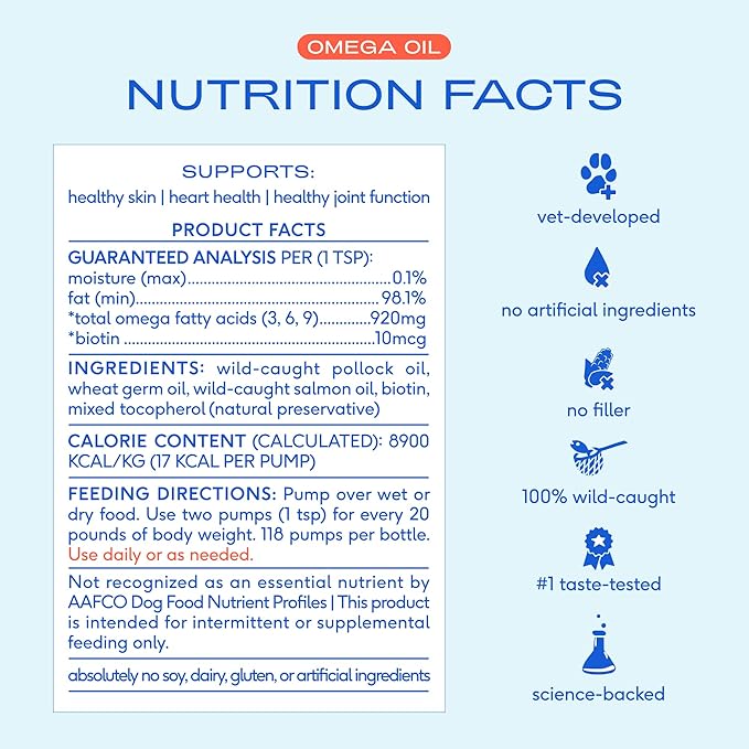 Native Pet Goat Milk Powder for Dogs (120 Scoops) & Omega 3 Fish Oil (8 Oz.) - Organic Goat Milk Great Dog Food Additive for a Healthy Digestive System & Omega 3 Fish Oil