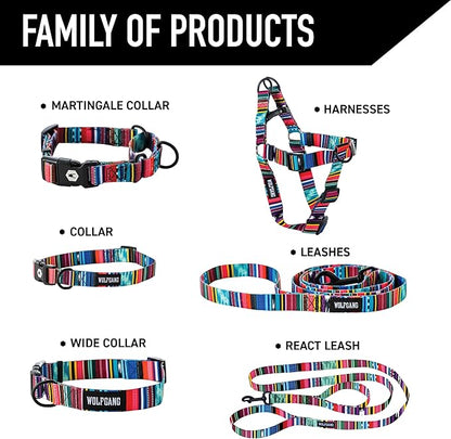 Wolfgang Heavy Duty Dog Leash, Pull-Tested to Over 800 lbs for Walking & Training, Quetzal Print, Small
