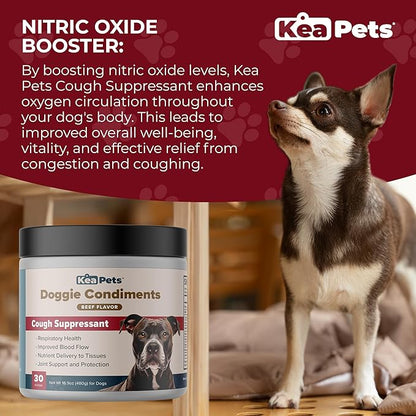 Cough Suppressant for Dogs - Natural Dog Respiratory Support During Kennel Cough Respiratory Health, and Optimal Dog Breathing