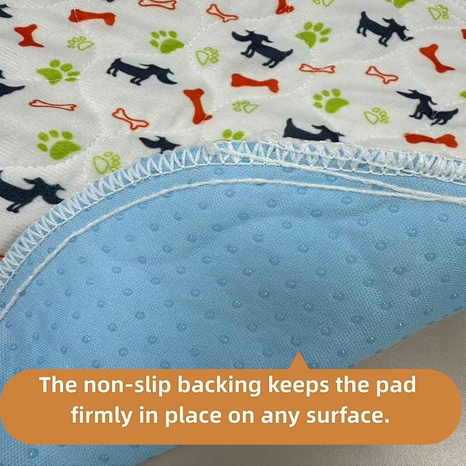 Puppy Pads with Pheromones, S/M/L Washable Pee Pads for Dogs, Highly Absorbent Leak-Proof