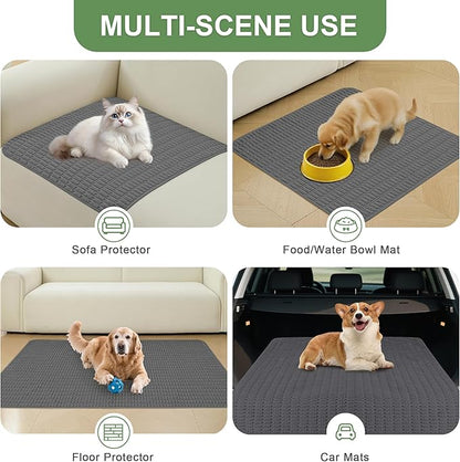 Washable Pee Pads for Dogs, Reusable Puppy Pads Dog Pads, Non-Slip Dog Pee Pads, Leakproof Pet Pee Pads Wee Wee Pads for Dogs. (Dark Grey, 40"x60"(Pack of 1))