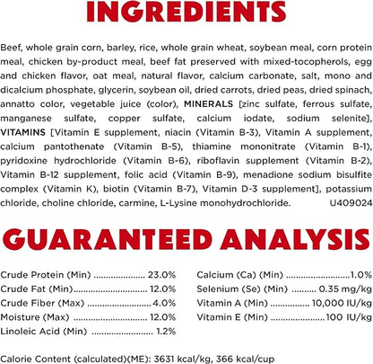 Purina Beneful Originals With Farm-Raised Beef Natural Dog Food Dry Recipe With Added Vitamins, Minerals and Nutrients - (Pack of 4) 3.5 lb. Bags