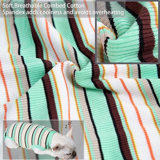 Recovery Suit for Dogs,Dog Cone Alternative Zipper Surgery Suit Female Spay,Soft Dog Surgery Suit for Anti Licking,Breathable Surgical Suit for Dogs Female Spay
