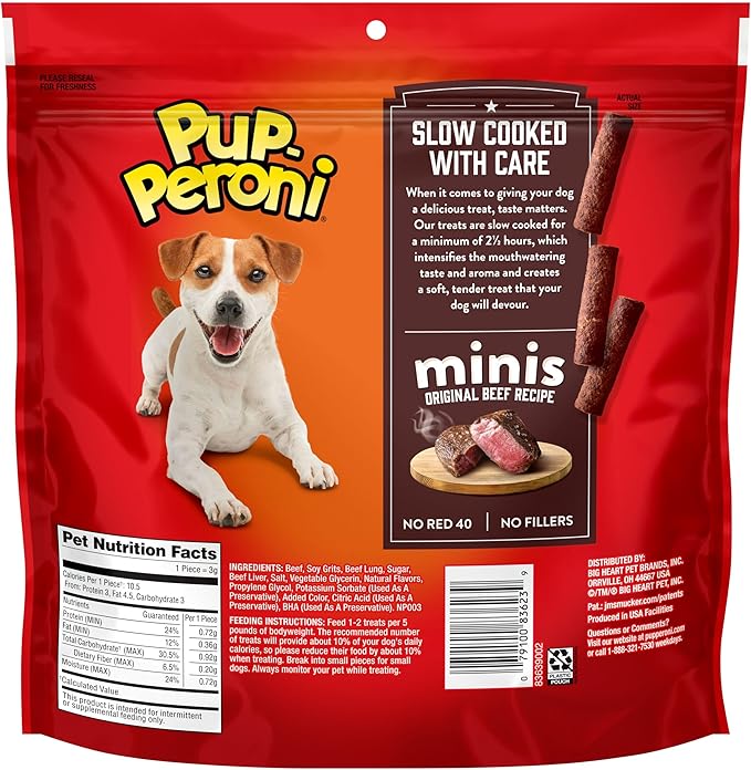 Pup-Peroni Minis Original Beef Recipe Dog Treats, 22.5 Oz. Bag