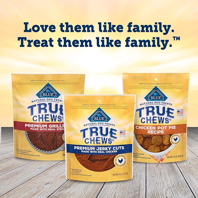 Blue Buffalo True Chews Premium Jerky Cuts Dog Treats, Made in the USA with Natural Ingredients, Chicken, 32-oz Bag