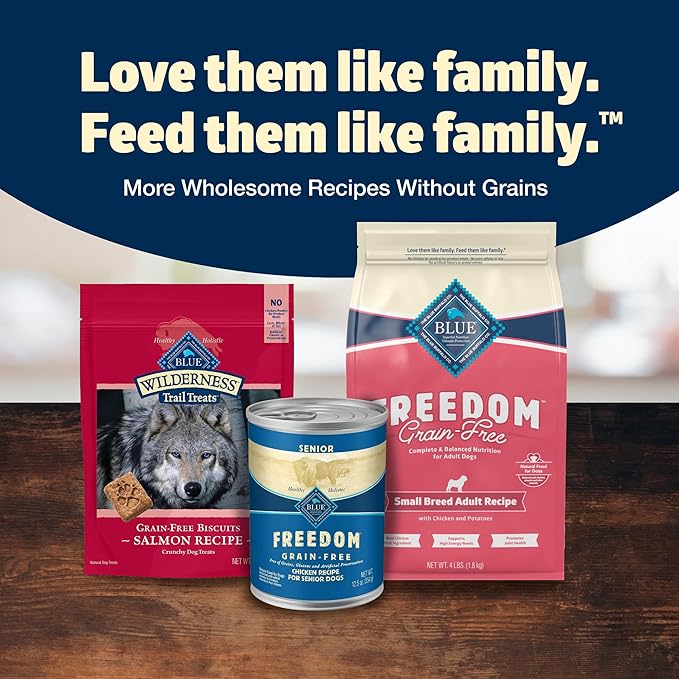 Blue Buffalo Freedom Grain-Free Small Breed Dry Dog Food, Supports High Energy Needs, Made in the USA with Natural Ingredients, Chicken & Potatoes, 4-lb Bag