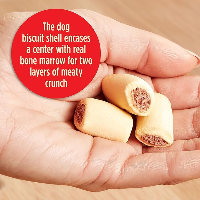 Milk-Bone MaroSnacks Dog Treats, 38 Ounce Refill Packs (Pack of 2) with Real Bone Marrow and Calcium
