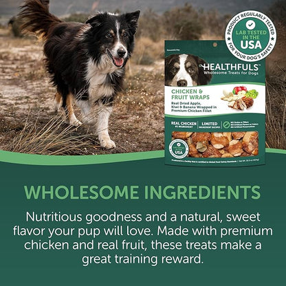 Healthfuls Chicken Wrapped Fruit Dog Treats, 16oz