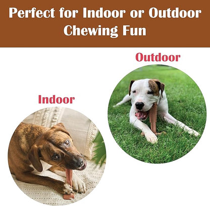 SPOT Bam-Bones Plus T Bone - Bamboo Fiber & Nylon Dog Chew Toy for Moderate to Aggressive Chewers, Non-Splintering, Long-Lasting, 7in Beef Flavor, for Adult Dogs & Teething Puppies Under 90lbs