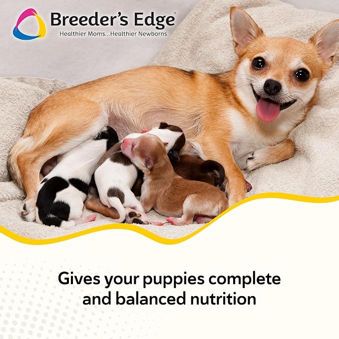 Breeder's Edge Foster Care Canine Milk Replacer Powder, Complete Nutritional Supplement for Puppies & Dogs, Supports Healthy GI & Immune System, Easy to Mix Formula, 18 lb