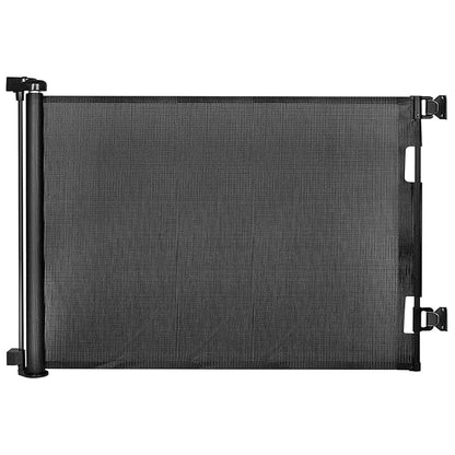 Retractable Baby Gates, Mesh Dog Gate for Doorways, 33.6" Tall, Expands to 71" Wide,Pet Safety Essential Fit for Baseboards, Wide Toddlers Gates for Hallways, Indoor & Outdoor,Black