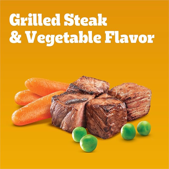 Pedigree Dry Puppy Food, Puppy Dry Food with Grilled Steak and Vegetable Flavor, 3.5 lb. Bag