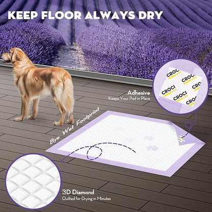 CROCI Dog Pads Extra Large 36x36in, Puppy Pads with Adhesive Tabs Super Absorbent Up to 11 Cups, Disposable (30 Counts)