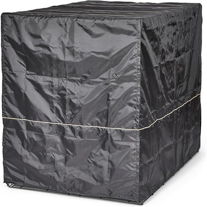 MidWest Homes for Pets XXL Dog Crate Cover, Black Polyester Privacy Kennel Cover Fits Most Giant 54-Inch Crates, Machine Washable, Reduces Barking & Chewing