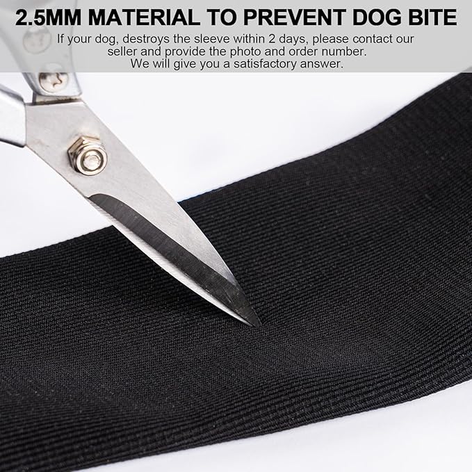 Front Leg Dog Recovery Sleeves - Cone Collar Alternative, Waterproof Abrasion-Resistant Washable 2.5mm Thick, Prevents Licking, Keeps Wounds Dry, 24-Hour Wear (Black, S)