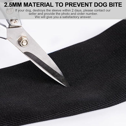 Front Leg Dog Recovery Sleeves - Cone Collar Alternative, Waterproof Abrasion-Resistant Washable 2.5mm Thick, Prevents Licking, Keeps Wounds Dry, 24-Hour Wear (Black, S)