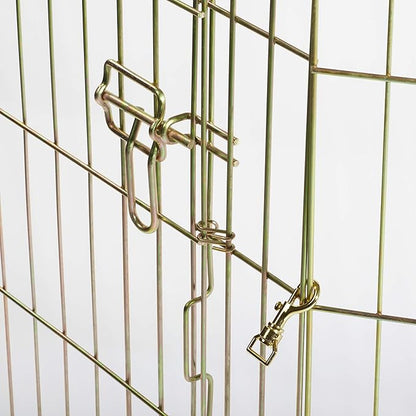 MidWest Homes for Pets 30-Inch Exercise Pen, for Indoor and Outdoor Use, 16 Sq Feet of Play, Single Door Folding Dog Pen, with Large Door Opening & Secure Latch, Easy to Set Up, Foldable Dog Playpen
