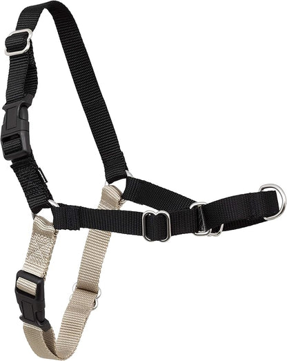 PetSafe Easy Walk No-Pull Dog Harness - The Ultimate Harness to Help Stop Pulling - Take Control & Teach Better Leash Manners - Helps Prevent Pets Pulling on Walks, X-Large, Black/Silver