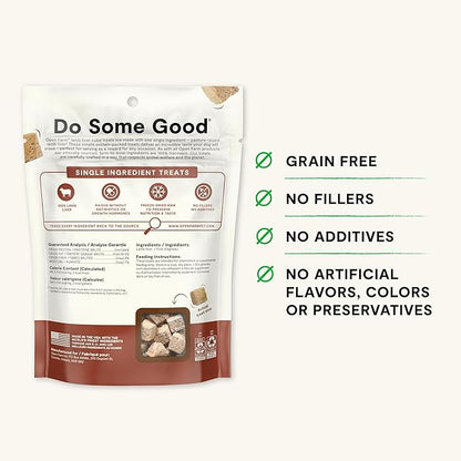 Open Farm Cubes, Freeze-Dried Raw, Single Ingredient Dog Treats, Lamb Liver, 3oz Pouch