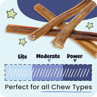 Pawstruck All-Natural 6" Bully Stick Springs for Dogs - Fun, Challenging, Rawhide-Free, 100% Beef, Single Ingredient Chew Bones - Fully Digestible, Low Odor - 3 Pack - Packaging May Vary