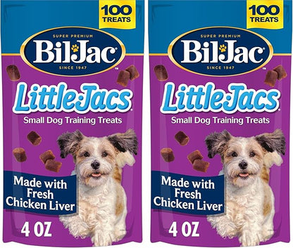 Bil-Jac Little Jacs Liver Treats,4oz Pack (Pack of 2)