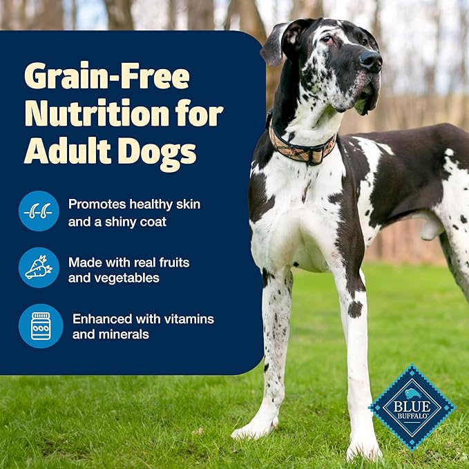 Blue Buffalo Freedom Grain-Free Dry Dog Food, Complete & Balanced Nutrition for Adult Dogs, Made in the USA With Natural Ingredients, Chicken & Potatoes, 24-lb Bag
