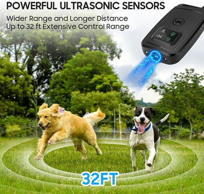 Ultrasonic Anti Barking Device for Dogs，Dog Deterrent Devices & Barking Silencer for Bad Behavior，Indoor/Outdoor Dog Training Bark Control