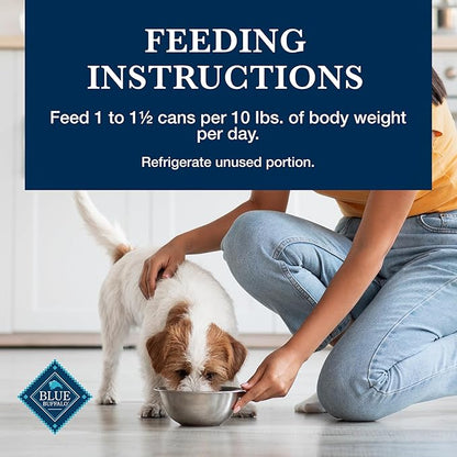 Blue Buffalo Homestyle Recipe Natural Adult Healthy Weight Wet Dog Food, Chicken 12.5-oz can, 12 Count (Pack of 2)