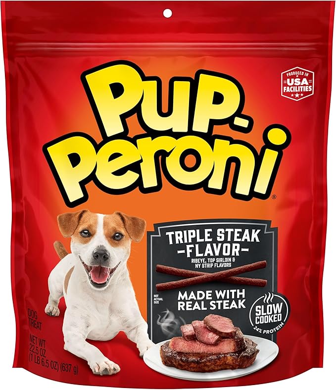 Pup-Peroni Triple Steak Flavor Dog Treats, 22.5 Oz. Bag
