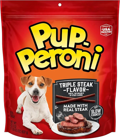 Pup-Peroni Triple Steak Flavor Dog Treats, 22.5 Oz. Bag
