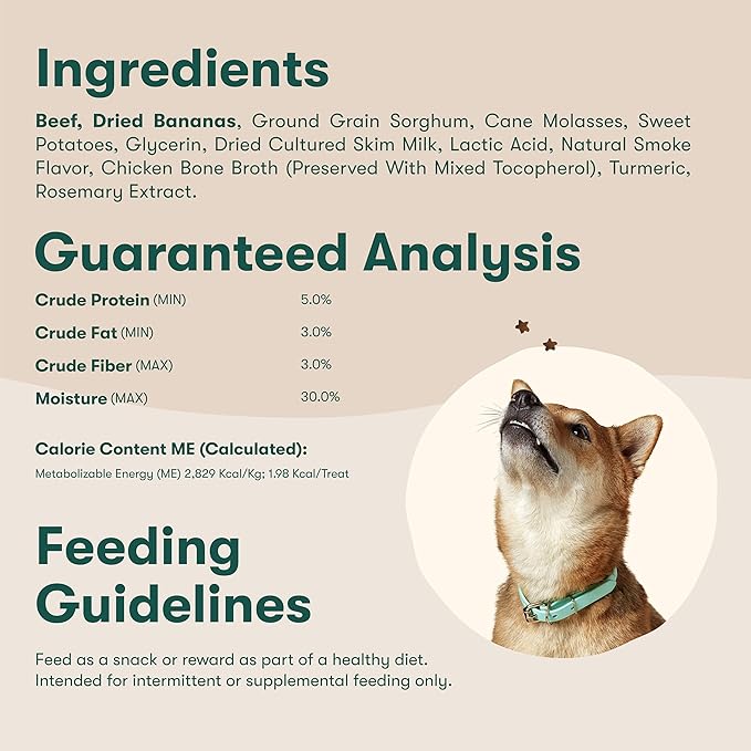 Jinx Beef Dog Training Treats - Healthy All-Natural Mini Bite-Sized Dog Treats for Training with Grass-Fed Beef - Pet Products for All Dogs (Puppies, Adults & Seniors) - 16oz