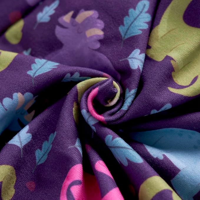 PetWarm Dog Post Surgery Suit Female Spay, Pet Recovery Suit for Dogs, Onesies for Dogs, Substitute E-Collar and Cone, Anti-Licking Dog Onesie for Surgery Female, Dinosaur Pattern, Purple, XS