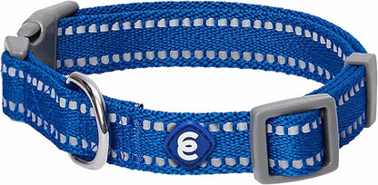 Blueberry Pet Essentials Reflective Dog Collar & Leash Set, Adjustable for Small Dogs | Safe Walking Gear for Pet Parents, Puppy Training & Daily Use SmallDogs, Navy
