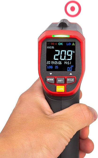 Triplett IRT350 Non-Contact 12:1 Infrared Thermometer with Circular Laser Indicator, -4 to 1112°F (-20 to 600°C)