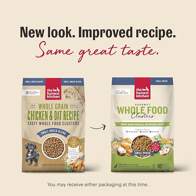 The Honest Kitchen Whole Food Clusters Small Breed Whole Grain Chicken Dry Dog Food, 10 lb Bag