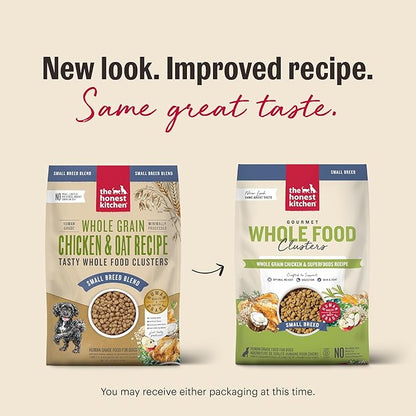 The Honest Kitchen Whole Food Clusters Small Breed Whole Grain Chicken Dry Dog Food, 10 lb Bag